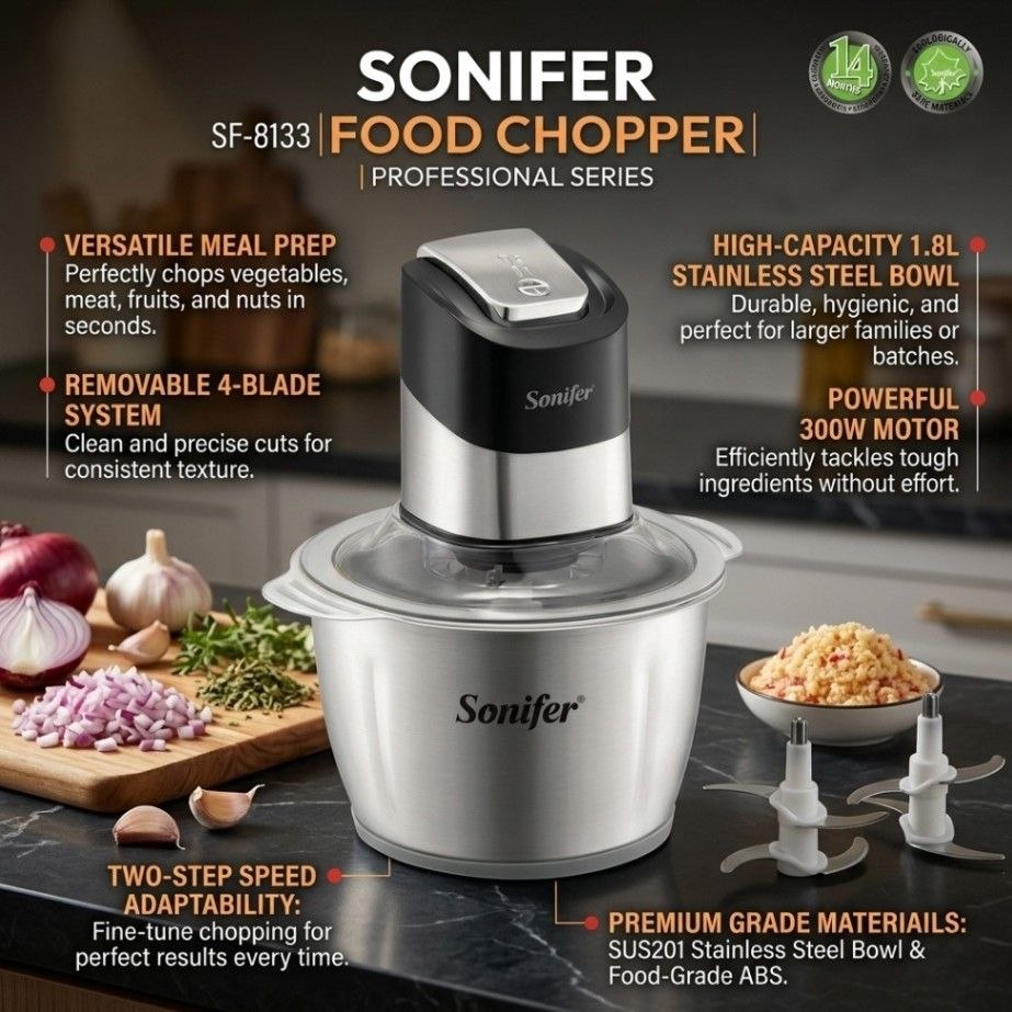 Sonifer SF-8135 Electric Food Chopper